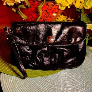 Coach Pebbled Patent Leather Bag